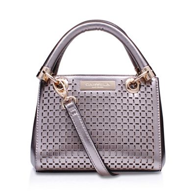 Metal 'Micro Dee' cut out handbag with shoulder straps